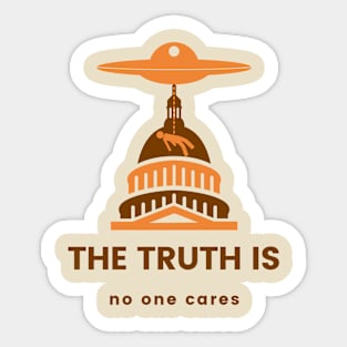 the truth is... Sticker